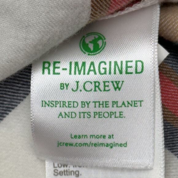 J.Crew Women's SM Plaid Light Flannel Long Sleeve Button Down Shirt Gorp - Picture 6 of 10